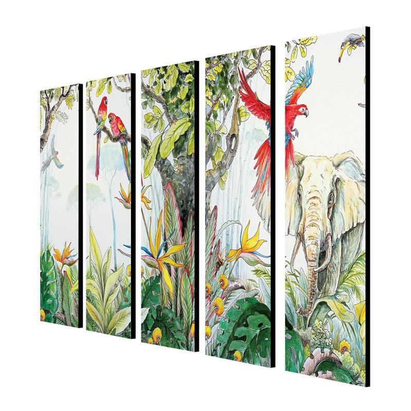 Buy Gregarious Garden Wall Art - Set Of Five Wall Art & Paintings from Vaaree