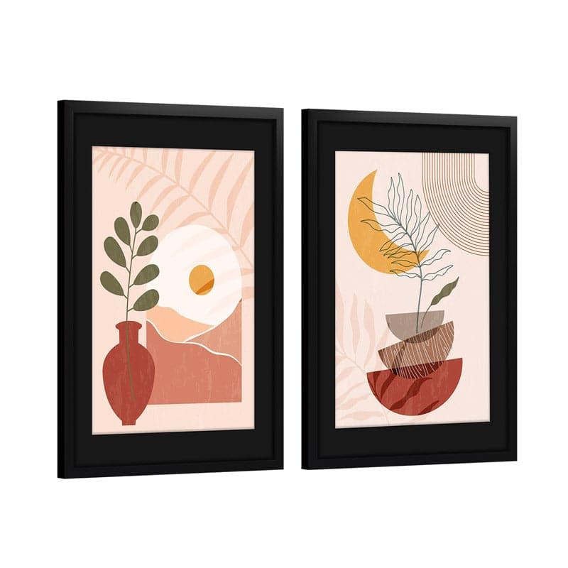 Buy Groovy Greenscape Wall Art - Set Of Two Wall Art & Paintings from Vaaree