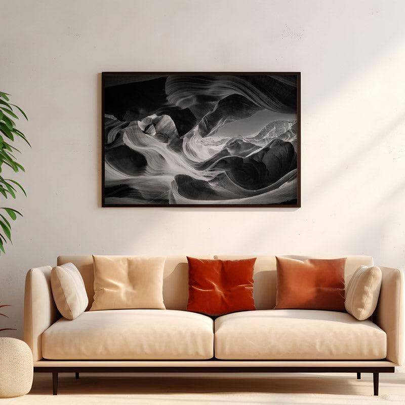 Wall Art & Paintings - Hallucinatory Space Wall Painting - Black Frame