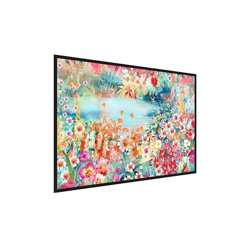 Wall Art & Paintings - Hand painted Serenity Wall Painting - Black Frame