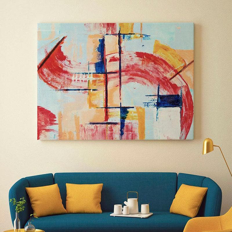 Wall Art & Paintings - Happiness Abstract Painting - Gallery Wrap