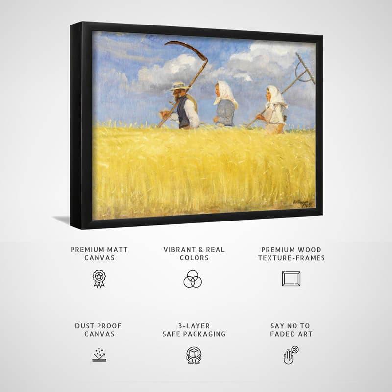 Buy Harvesters By Anna Ancher - Black Frame Wall Art & Paintings from Vaaree