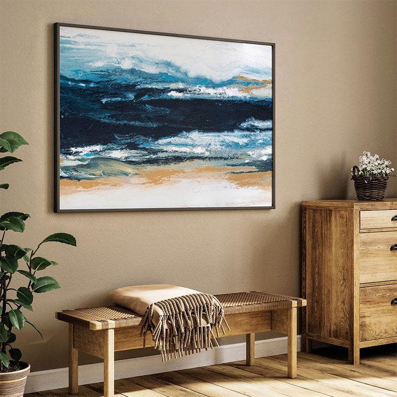 Wall Art & Paintings - Highland Chaos Wall Painting - Black Frame