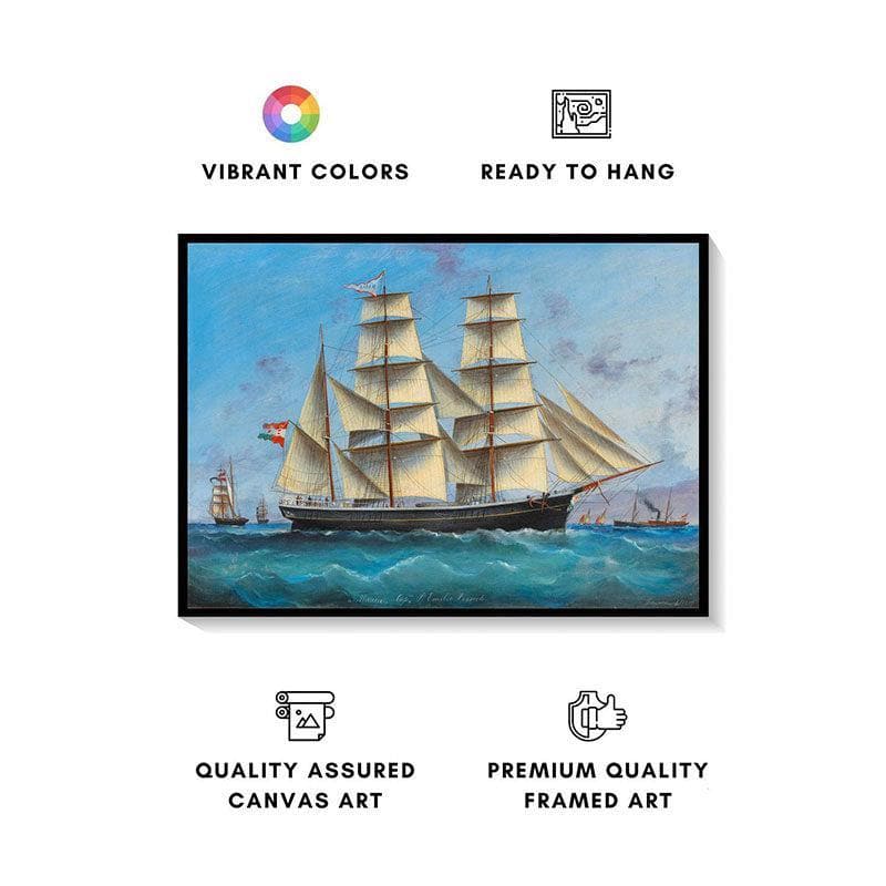 Buy Homecoast Wall Painting - Black Frame Wall Art & Paintings from Vaaree