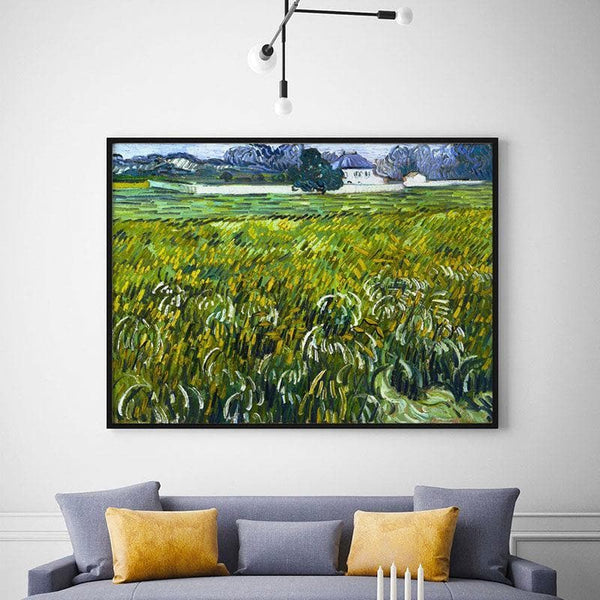 Wall Art & Paintings - House at Auvers Wall Painting - Black Frame