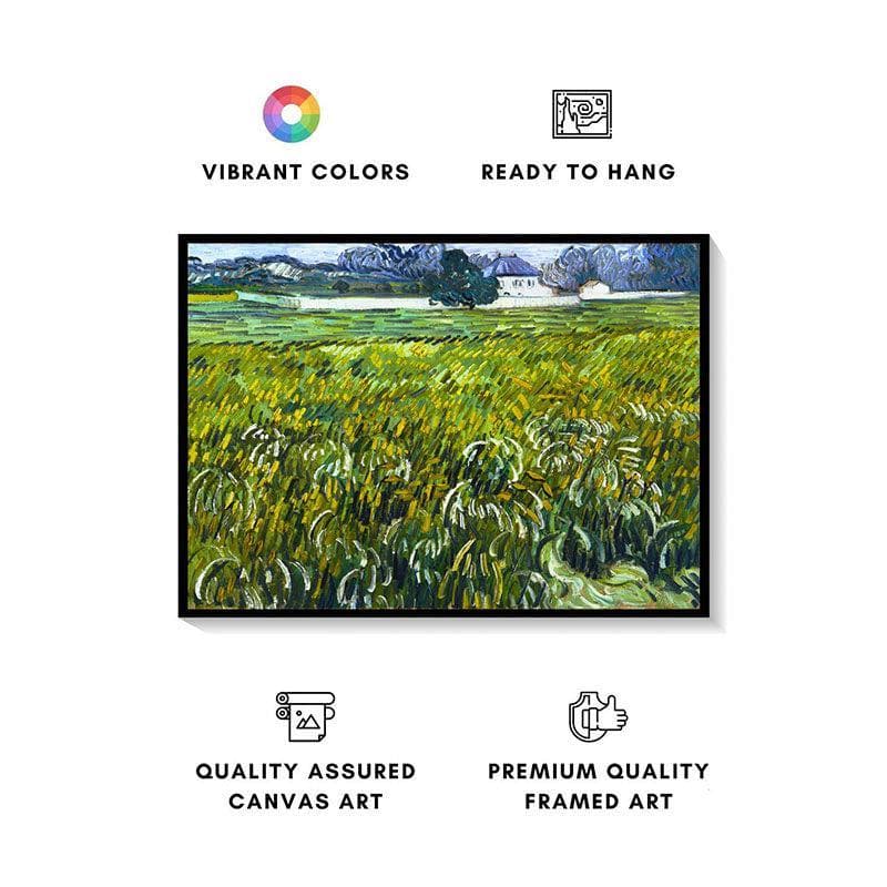 Buy House at Auvers Wall Painting - Black Frame Wall Art & Paintings from Vaaree