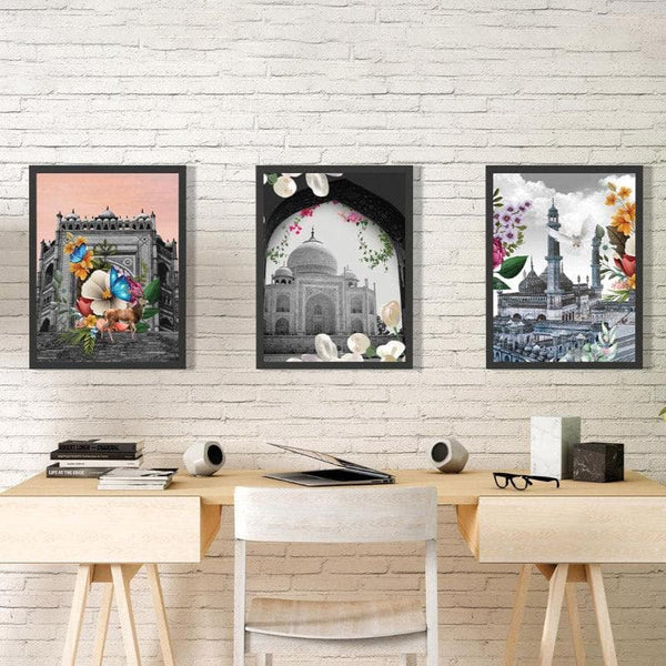 Buy Wall Art & Paintings - Indian Heritage Framed Wall Painting - Set Of Two at Vaaree online