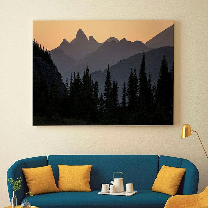 Wall Art & Paintings - Indian Peaks Sunset Wall Painting - Gallery Wrap