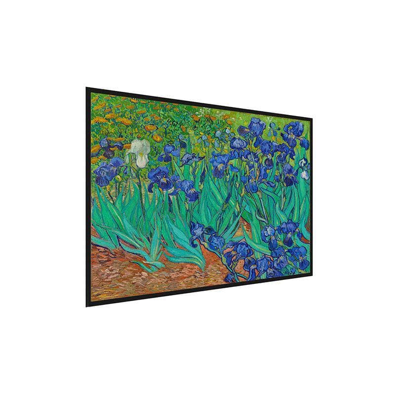 Wall Art & Paintings - Irises Canvas Painting By Vincent Van Gogh - Black Frame