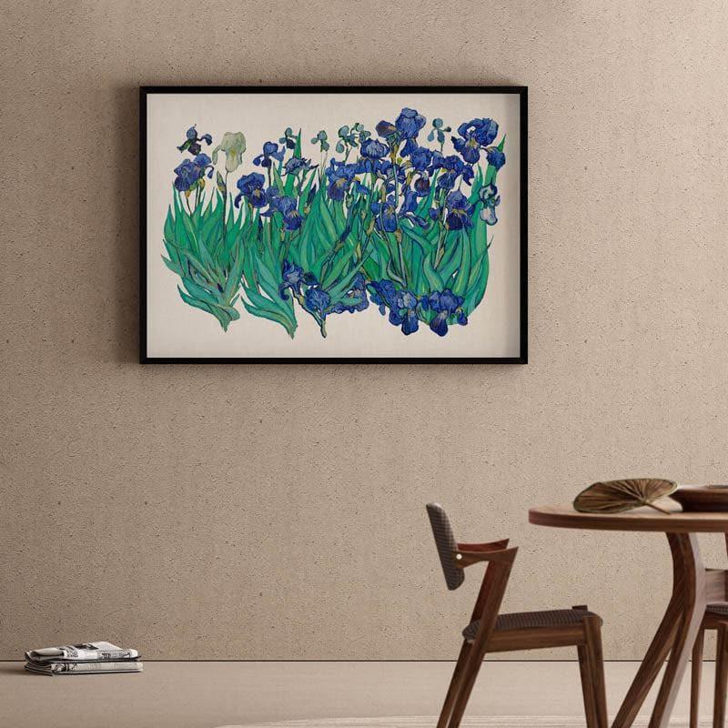 Wall Art & Paintings - Irises II By Vincent Van Gogh - Black Frame