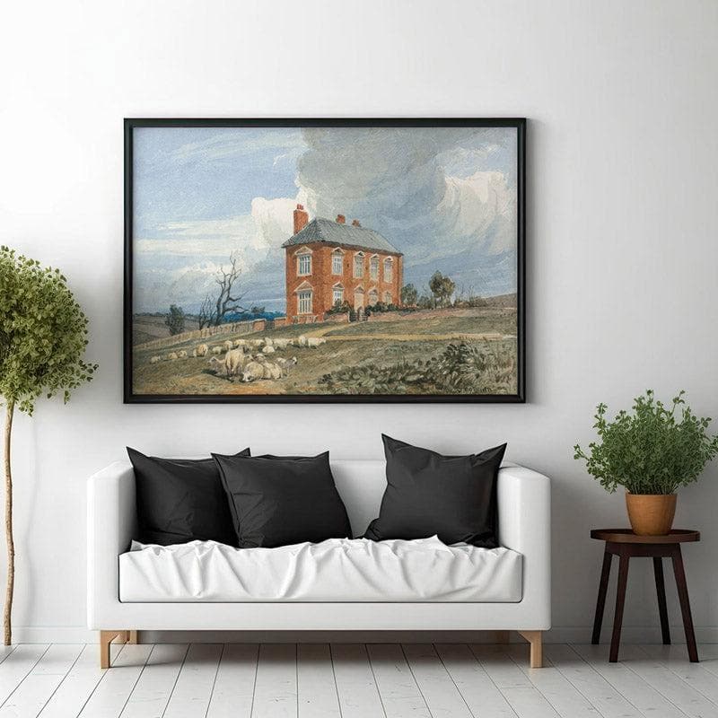 Wall Art & Paintings - Irmingland Hall Wall Painting - Black Frame