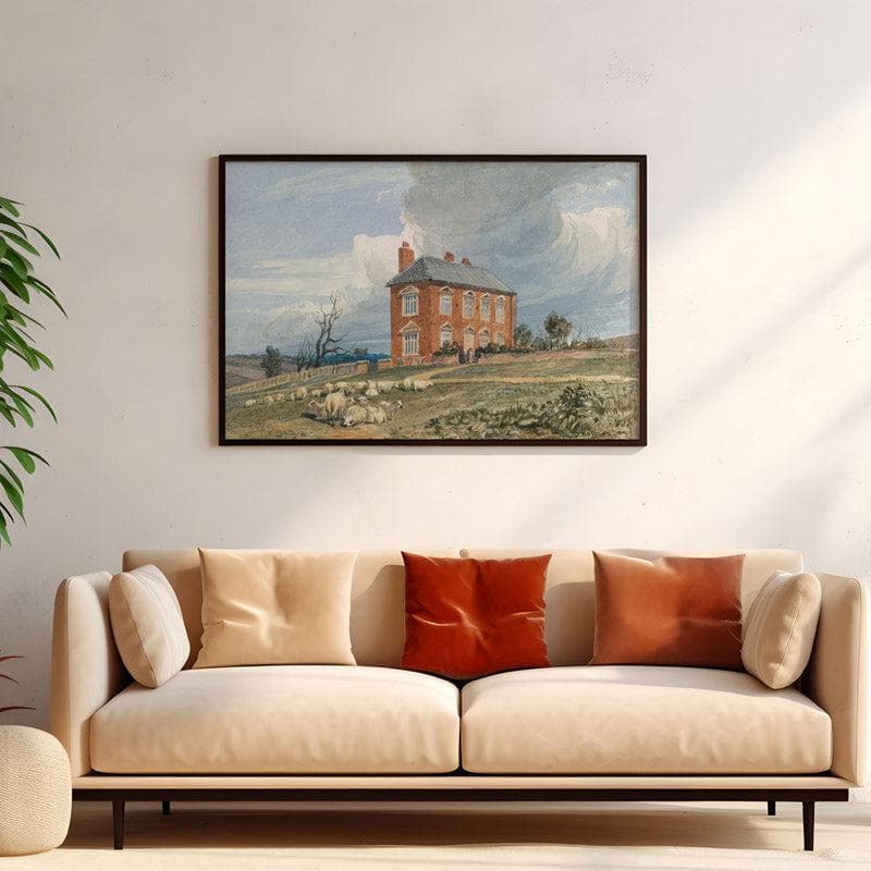 Wall Art & Paintings - Irmingland Hall Wall Painting - Black Frame