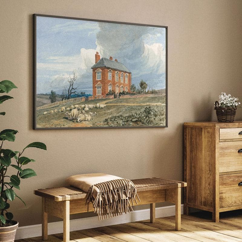 Wall Art & Paintings - Irmingland Hall Wall Painting - Black Frame