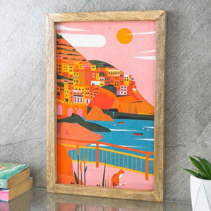 Wall Art & Paintings - Italian City Canvas Painting