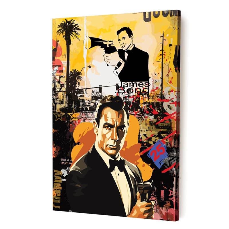 Wall Art & Paintings - James Bond Action Wall Painting