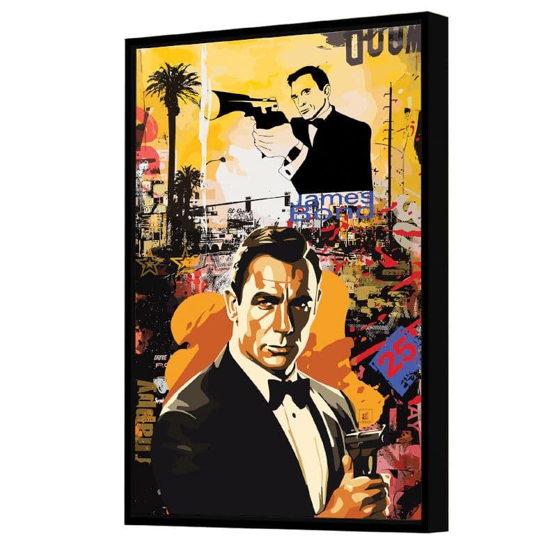 Wall Art & Paintings - James Bond Graffiti Wall Art