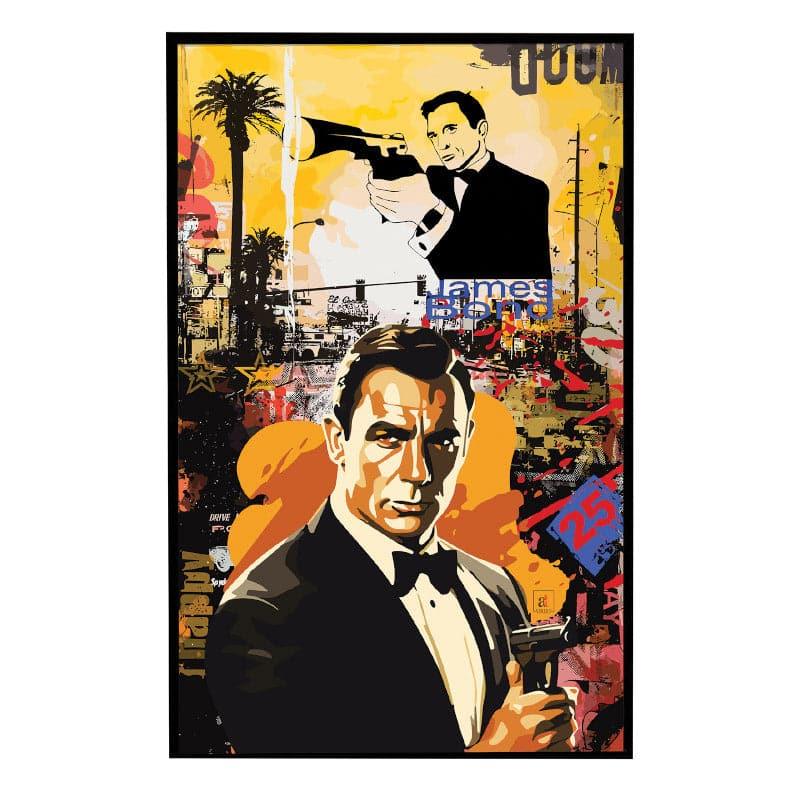 Wall Art & Paintings - James Bond Graffiti Wall Art