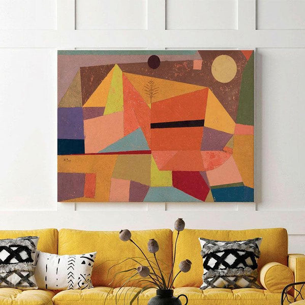 Wall Art & Paintings - Joyful Mountain Landscape Painting By Paul Klee - Gallery Wrap