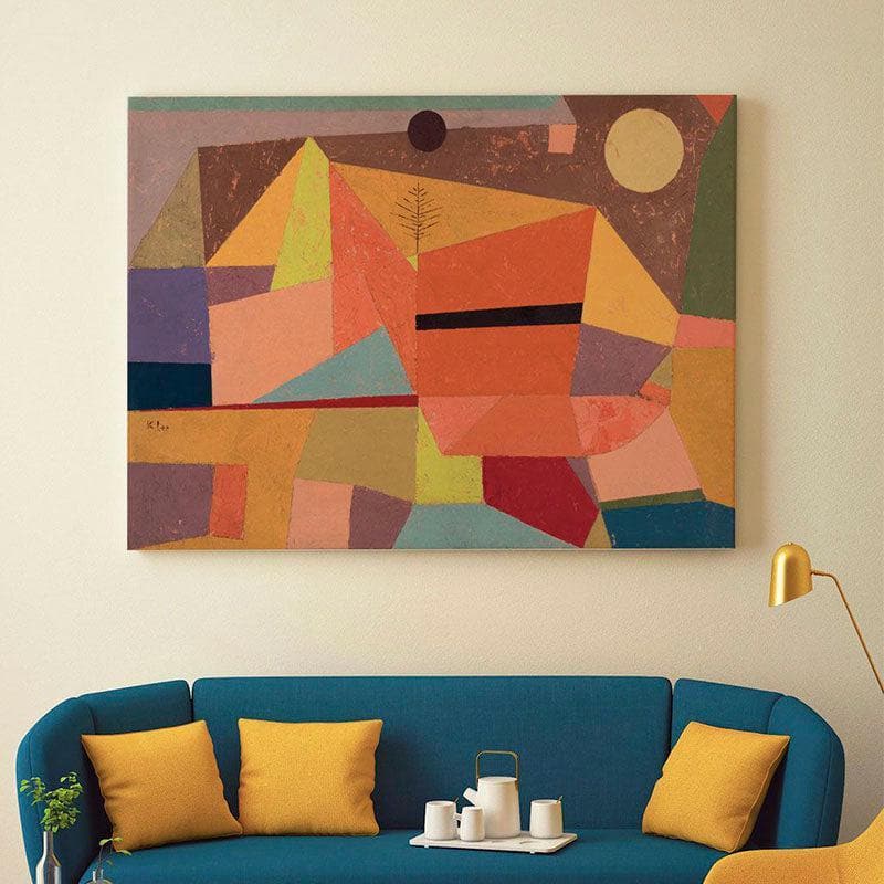 Buy Joyful Mountain Landscape Painting By Paul Klee - Gallery Wrap Wall Art & Paintings from Vaaree