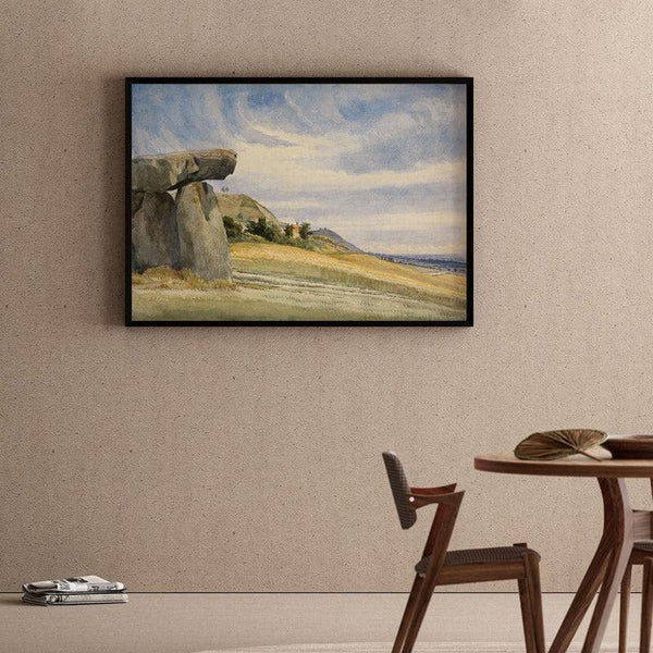 Wall Art & Paintings - Kent Megolithic Wall Painting - Black Frame