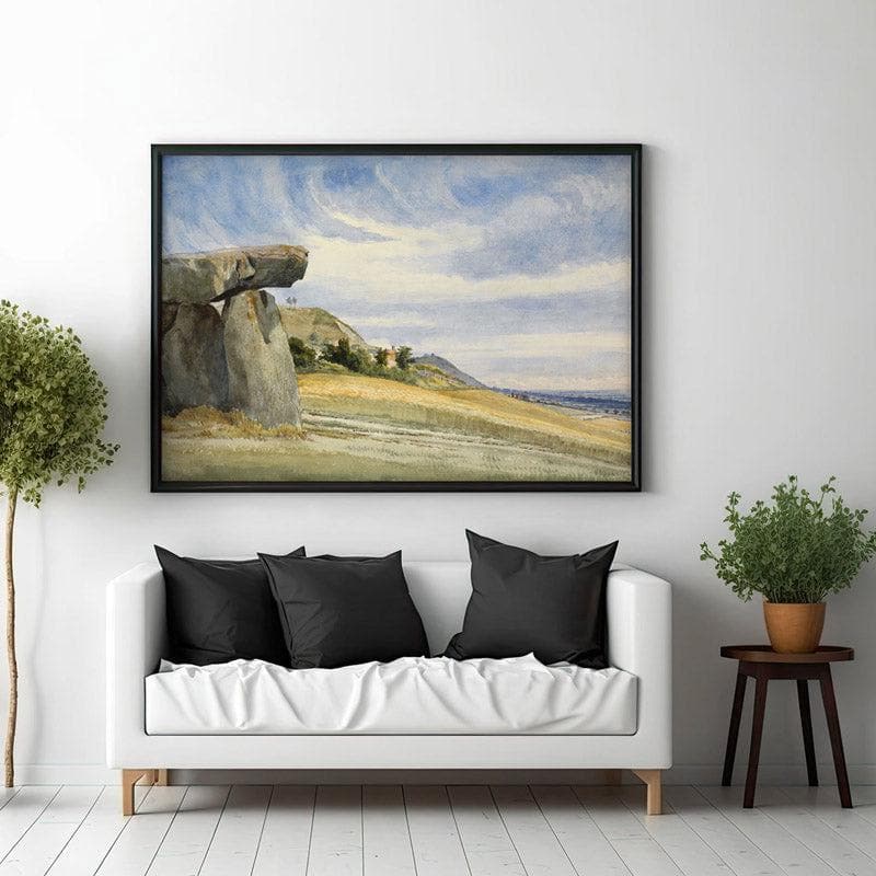 Wall Art & Paintings - Kent Megolithic Wall Painting - Black Frame