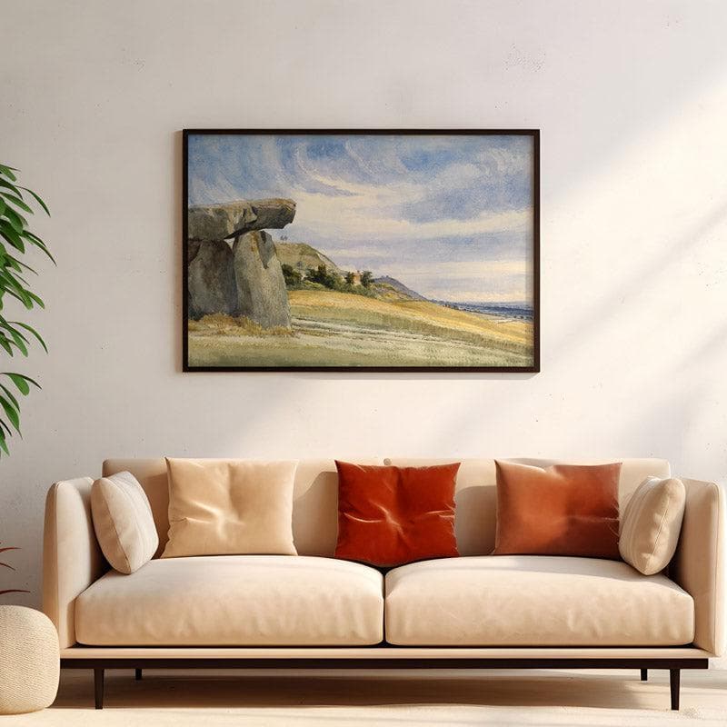 Wall Art & Paintings - Kent Megolithic Wall Painting - Black Frame