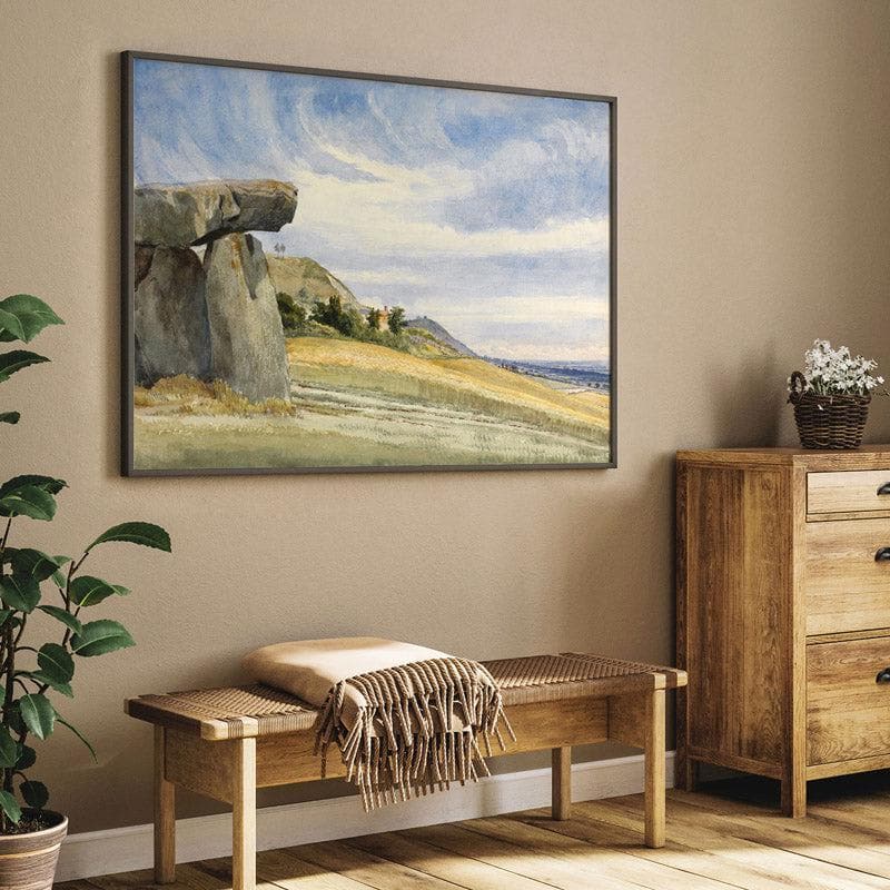 Wall Art & Paintings - Kent Megolithic Wall Painting - Black Frame