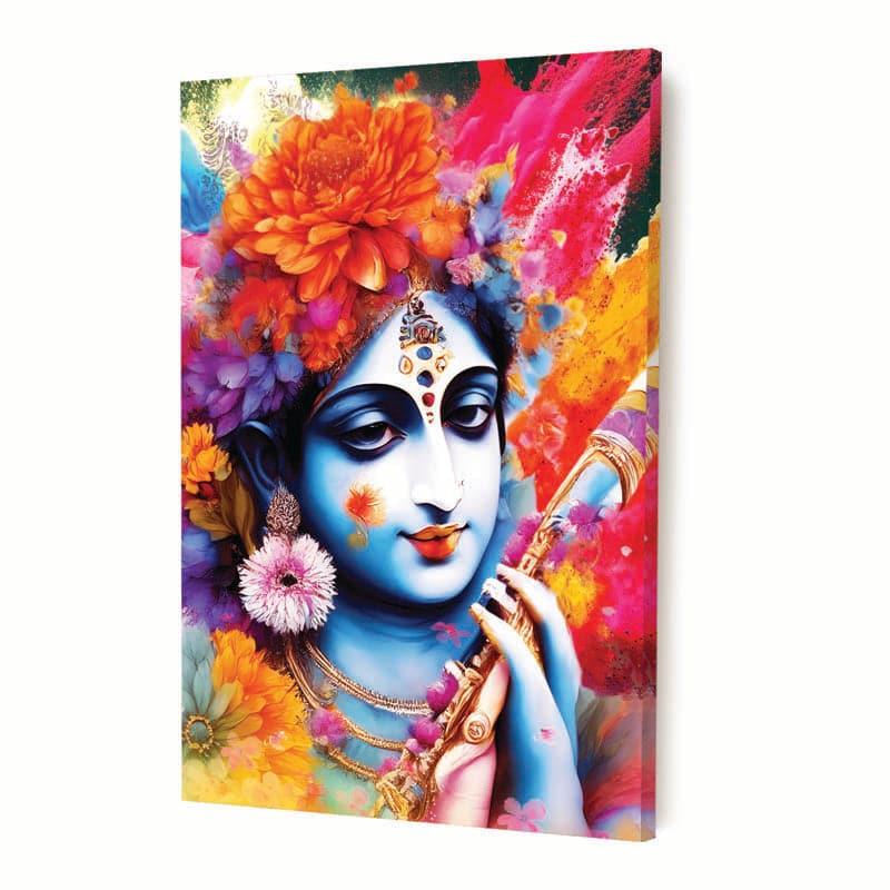 Wall Art & Paintings - Krishna Bloom Wall Painting