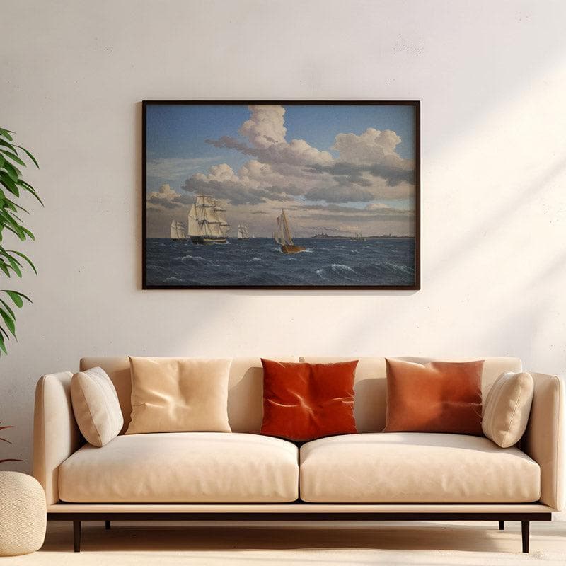 Wall Art & Paintings - Kronborg Wall Painting - Black Frame