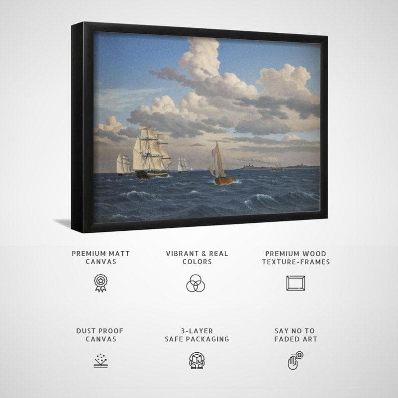 Wall Art & Paintings - Kronborg Wall Painting - Black Frame