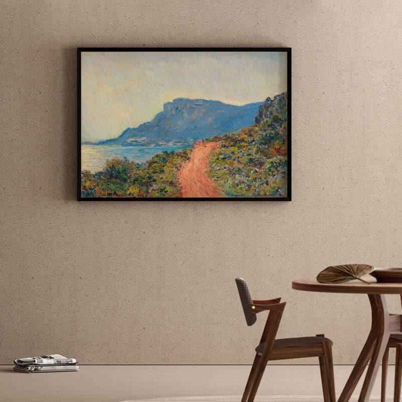 Wall Art & Paintings - La Corniche Near Monaco By Claude Monet - Black Frame