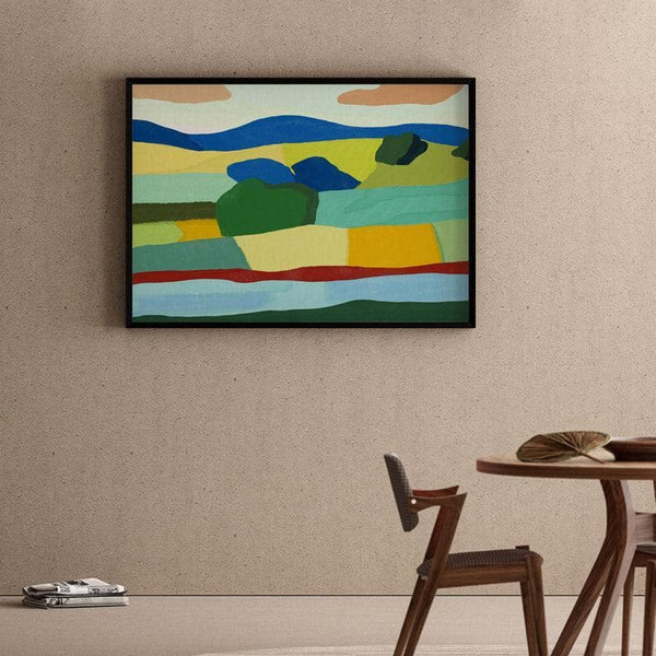 Wall Art & Paintings - Land Of Many Colors Wall Painting - Black Frame