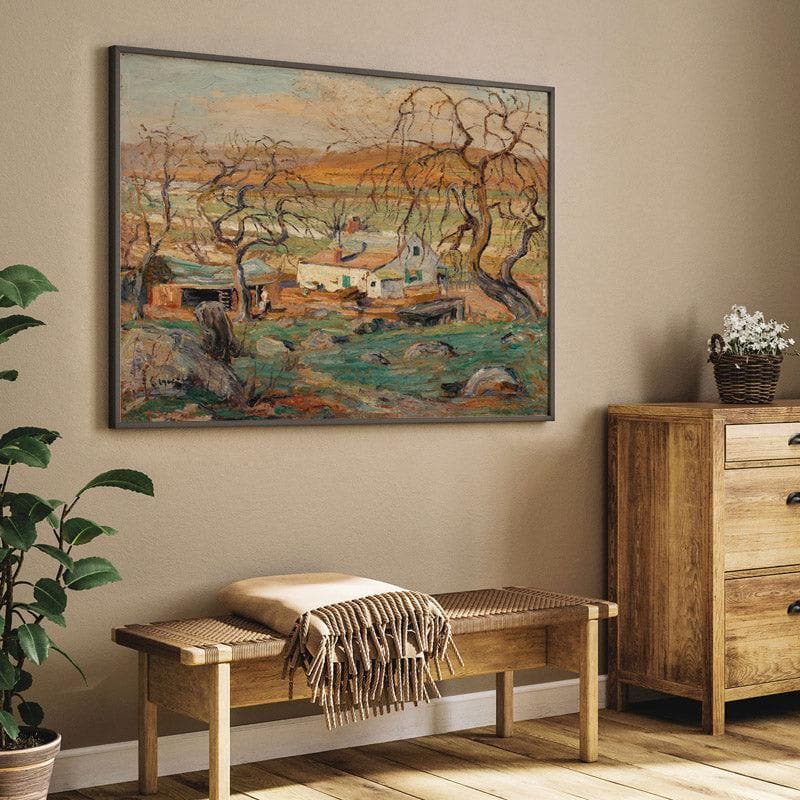 Buy Landscape with Gnarled Trees By Ernest Lawson - Black Frame Wall Art & Paintings from Vaaree