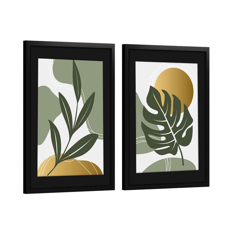 Wall Art & Paintings - Leafy Lore Wall Art - Set Of Two