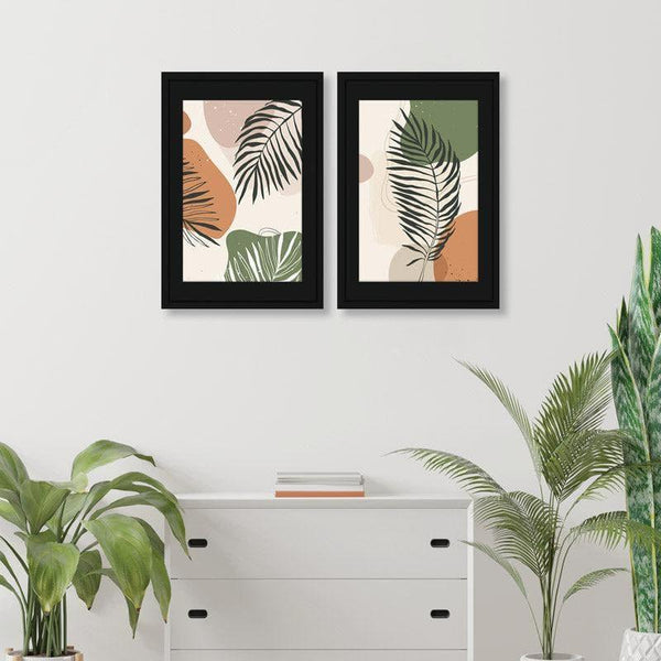 Wall Art & Paintings - Leafy Mingle Wall Art - Set Of Two