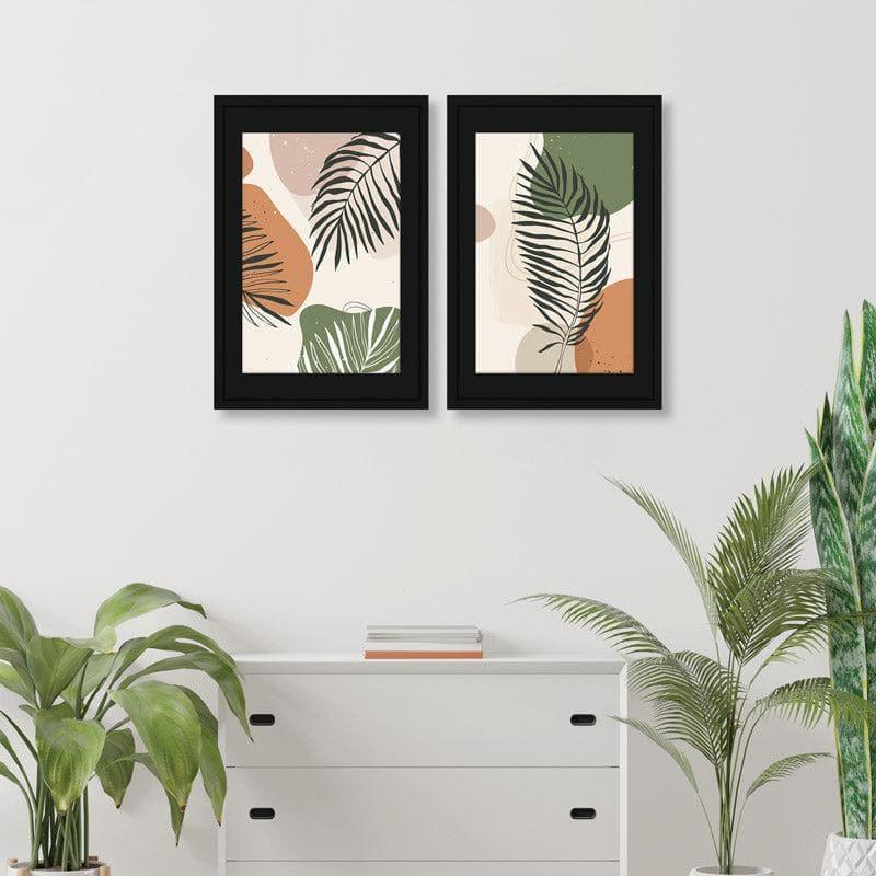 Buy Leafy Mingle Wall Art - Set Of Two Wall Art & Paintings from Vaaree