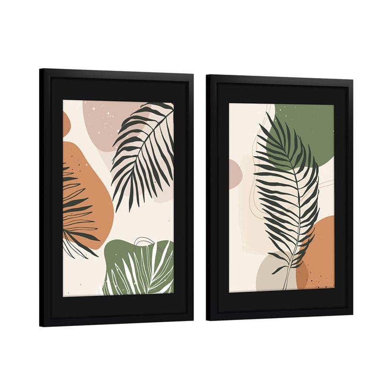 Wall Art & Paintings - Leafy Mingle Wall Art - Set Of Two