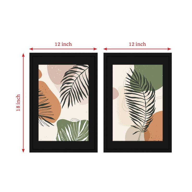 Wall Art & Paintings - Leafy Mingle Wall Art - Set Of Two