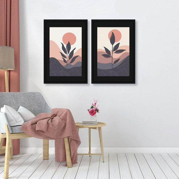 Wall Art & Paintings - Leafy Mirage Mingle Wall Art - Set Of Two