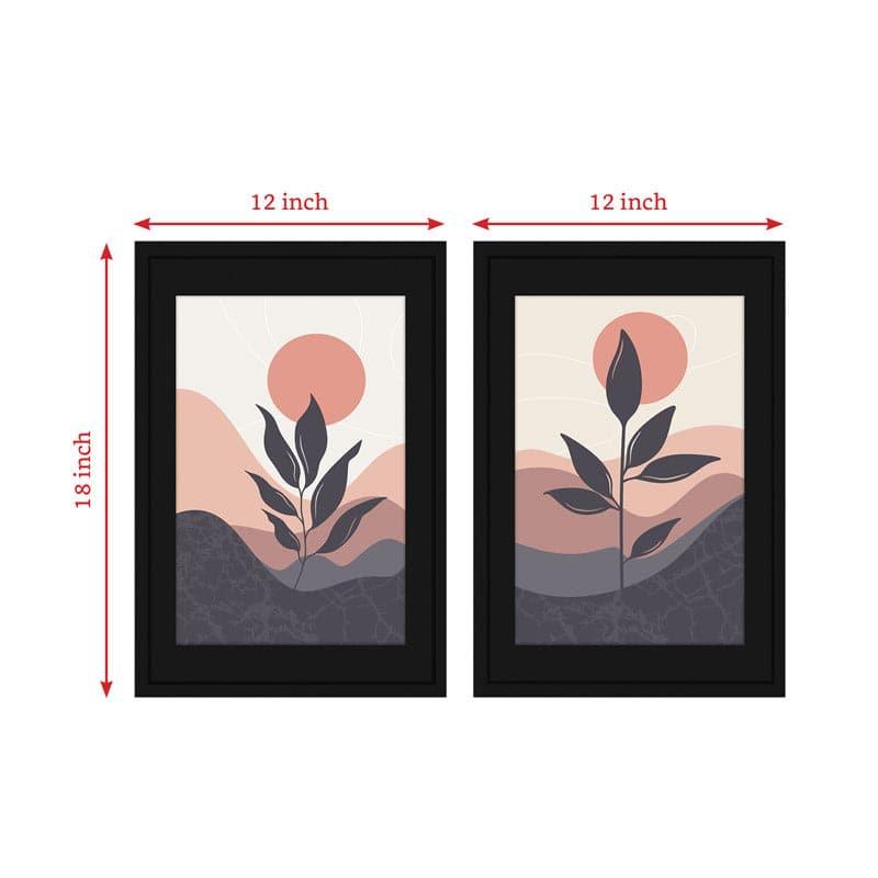 Buy Leafy Mirage Mingle Wall Art - Set Of Two Wall Art & Paintings from Vaaree