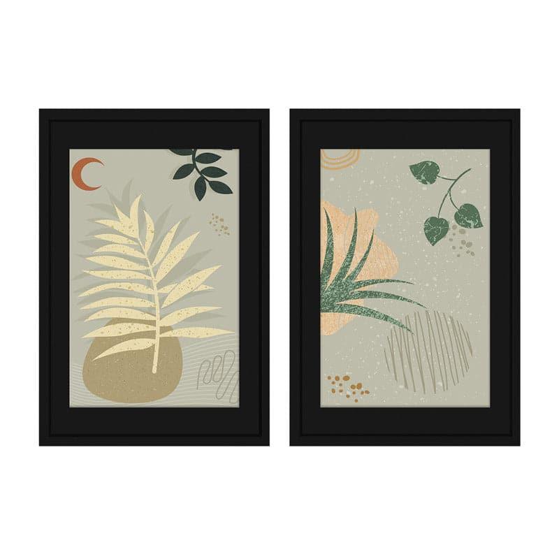 Wall Art & Paintings - Leafy Ripples Wall Art - Set Of Two