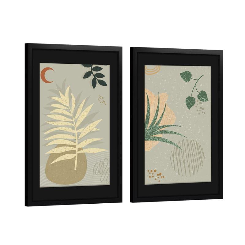 Wall Art & Paintings - Leafy Ripples Wall Art - Set Of Two