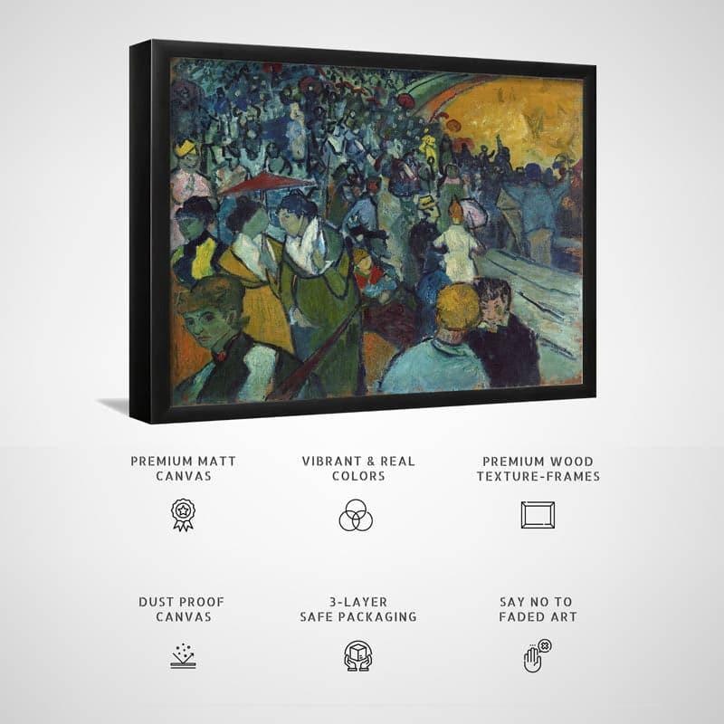 Wall Art & Paintings - Les Arenes By Vincent Van Gogh - Black Frame