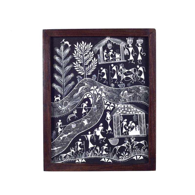 Wall Art & Paintings - Life Of Warli Wall Art - Set Of Two