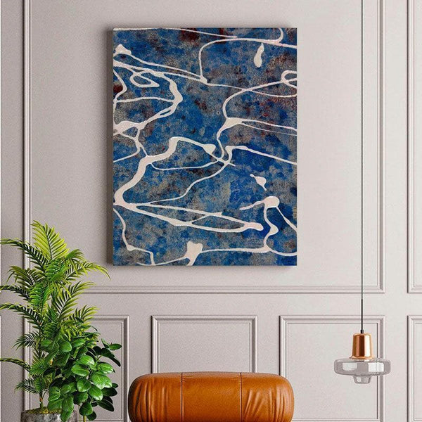 Wall Art & Paintings - Line Flow Abstract Wall Painting - Gallery Wrap