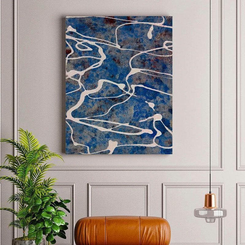 Buy Line Flow Abstract Wall Painting - Gallery Wrap Wall Art & Paintings from Vaaree