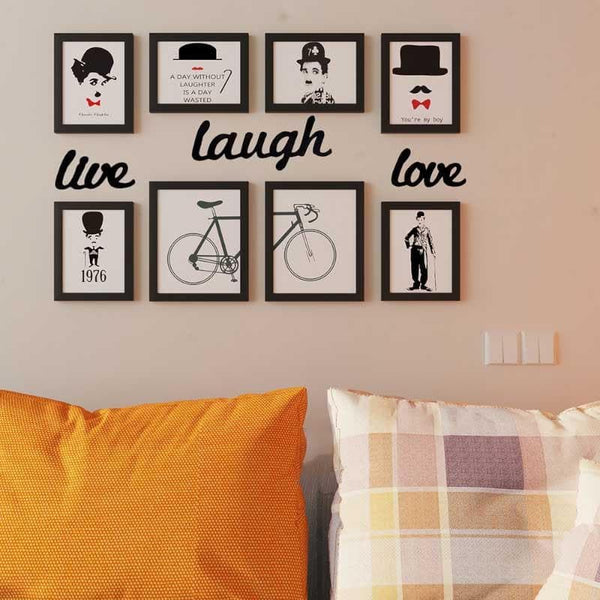 Wall Art & Paintings - Live Laugh Love Frames - Set Of Eight