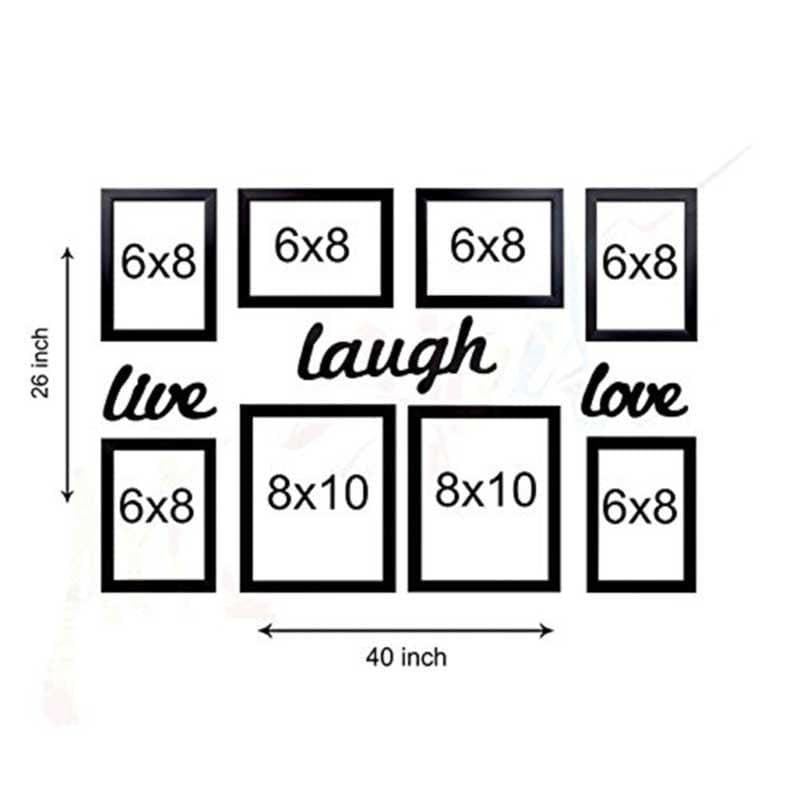 Wall Art & Paintings - Live Laugh Love Frames - Set Of Eight