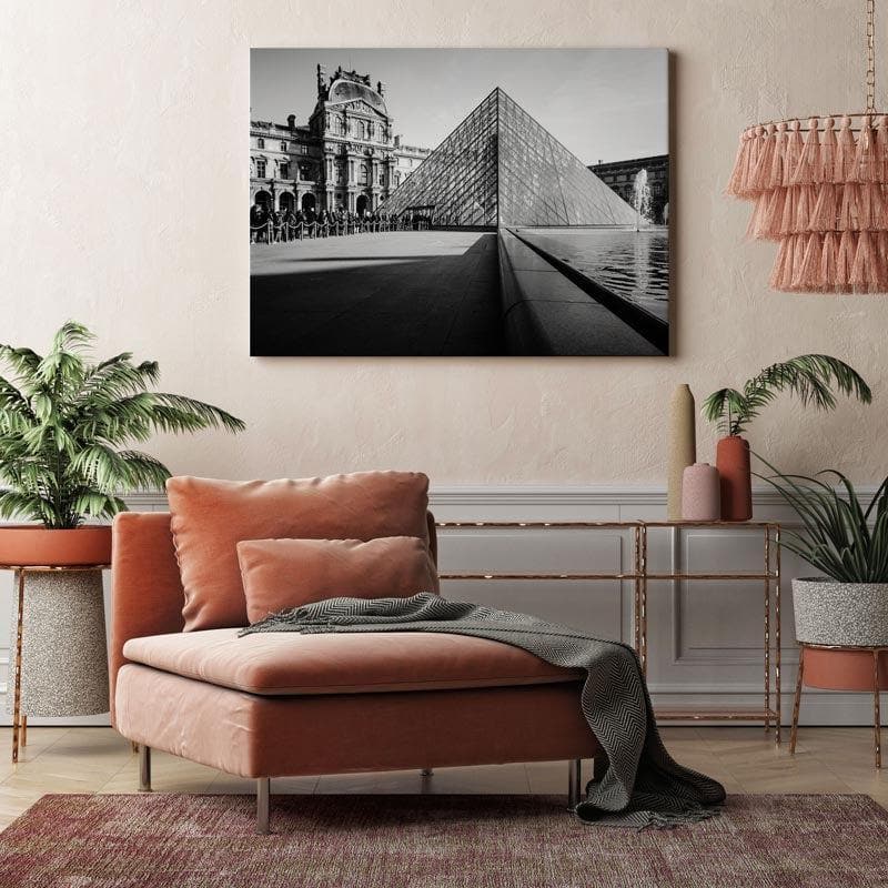 Wall Art & Paintings - Louvre Pyramid Wall Painting - Gallery Wrap