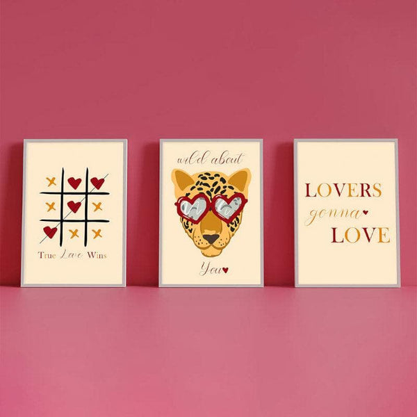 Buy Love Is Love Wall Art - Set Of Three Wall Art & Paintings from Vaaree